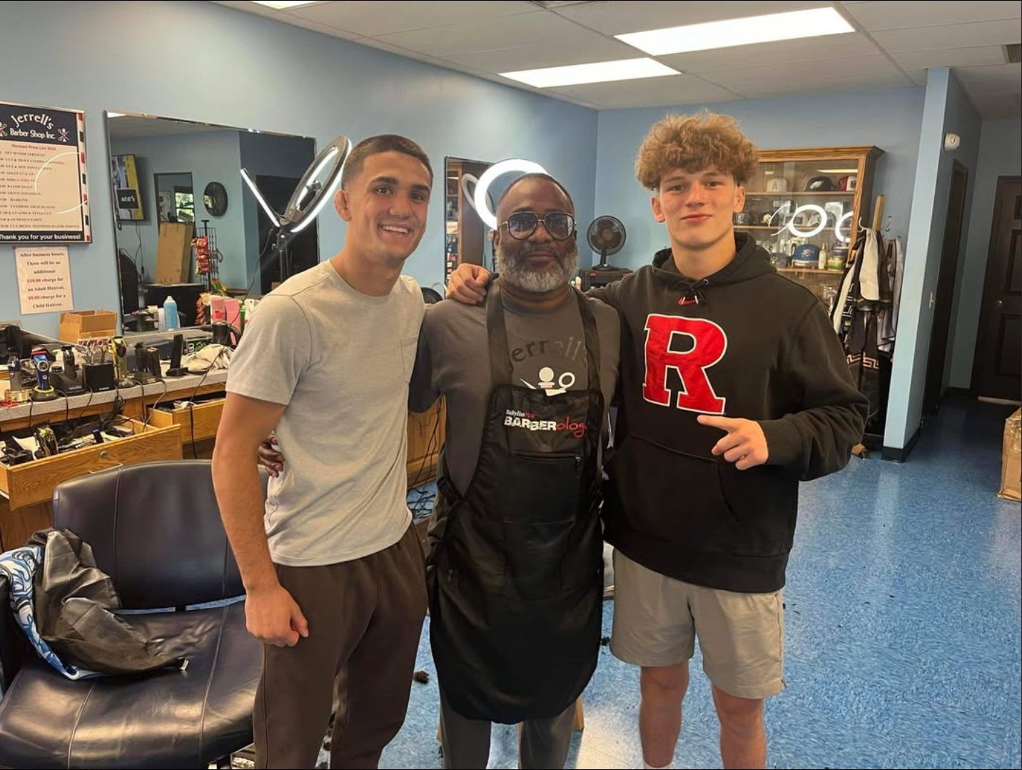 Barber stations inside Jerrell's Barber Shop