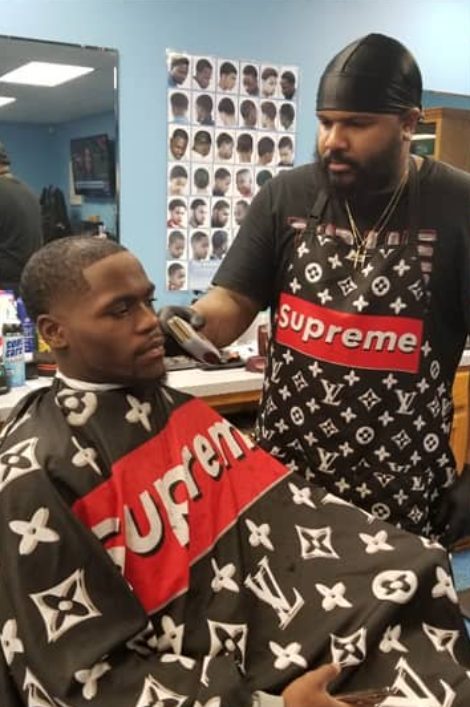 Barber at Work - Fade